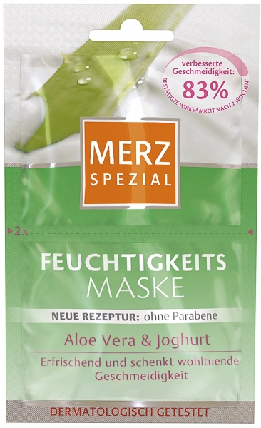 Merz Spezial Feuchtigkeits Maske Aloe Vera & Joghurt, 15er Pack für 30 Anwendungen